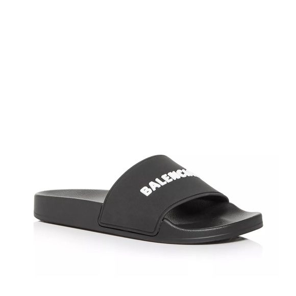 Balenciaga Women's Logo Slide Sandals - Picture 3 of 5